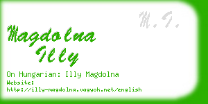 magdolna illy business card